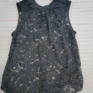 Crochet Detailed Flower Dressy Blouse